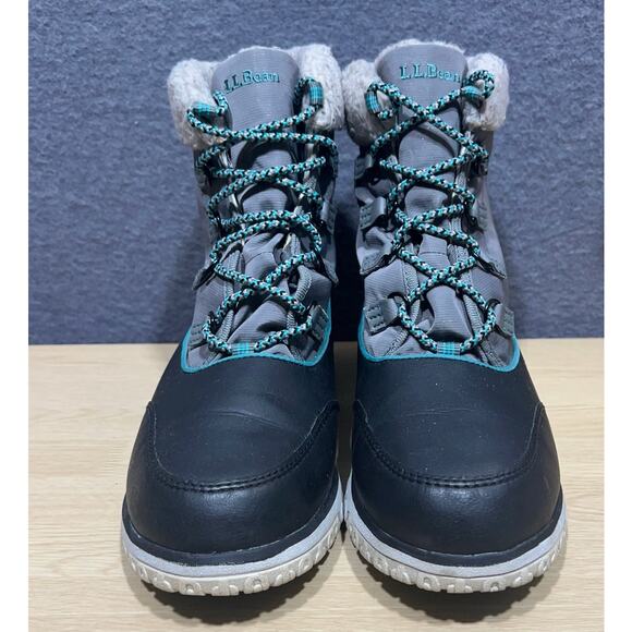 L.L. Bean Womens Ultralight Quilted Insulated Waterproof Boots Lace-Up Size 8 - Picture 2 of 10